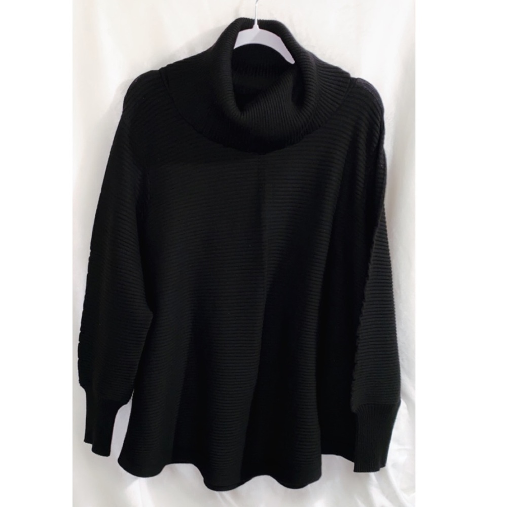 Black cowl neck sweater